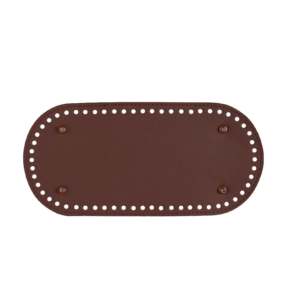 Fondi in PU Leather per Borsa DIY – 5 Taglie, Base Porta Borsa da Cucire per Borse all’Uncinetto, Parti Accessori Fai-da-Te