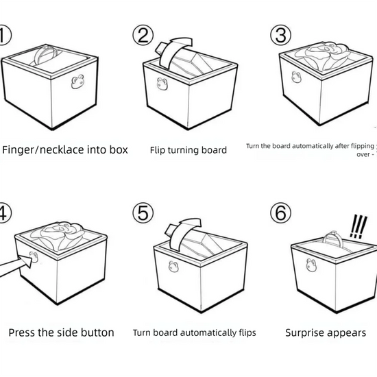 Scatola Portagioie Orsetto Flip per Anello – Custodia Display Regalo Romantico San Valentino