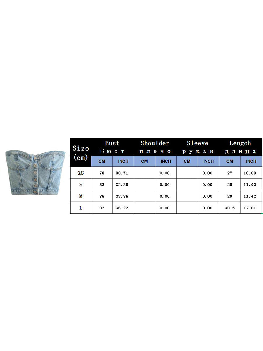 Top Senza Spalline Donna – Crop Tube Top Sexy Y2K