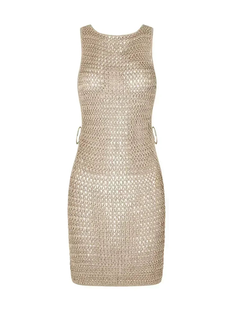 Abito Mare Copricostume Donna Sexy Monospalla Estivo con Intaglio – Look Fashion da Spiaggia 2025