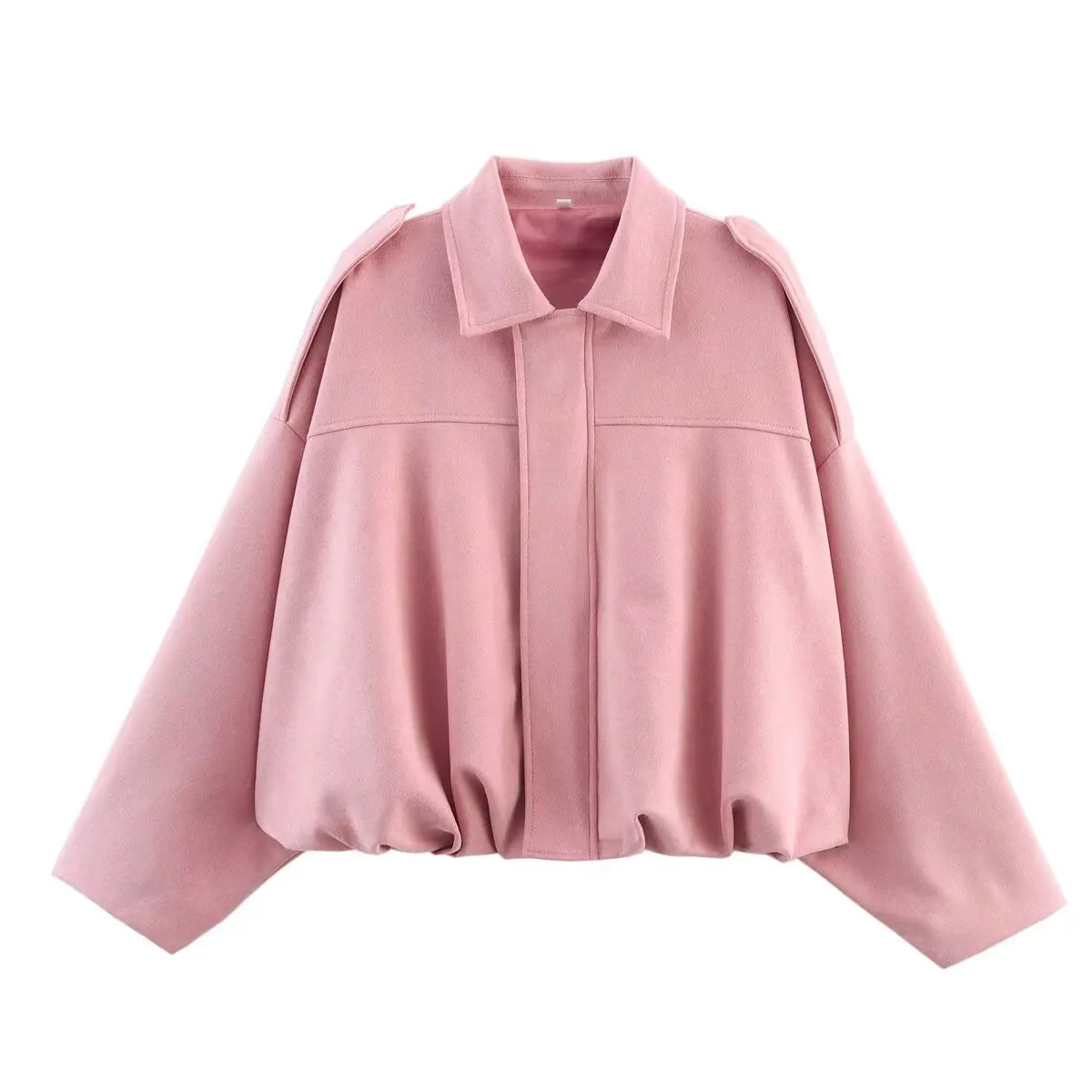 Giacca Bomber Oversize  Donna Stile Vintage – Giubbotto Elegante e Morbido per Occasioni Speciali
