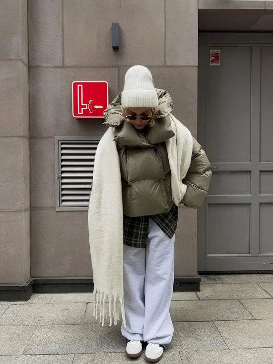 Piumino Donna Oversize con Cappuccio - immagine 14