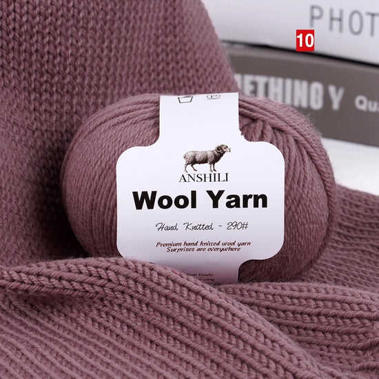 Filato Lana  Spessore Medio – Gomitolo per Maglieria e Uncinetto, Ideale per Maglioni & Accessori