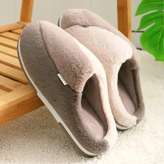 Ciabatte indoor unisex 2025 – suola alta in cotone, antiscivolo, pelose e super calde