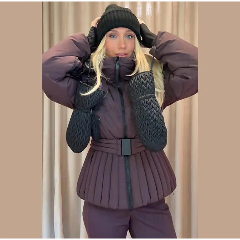 Tuta invernale donna con zip o giacca, diverse versioni