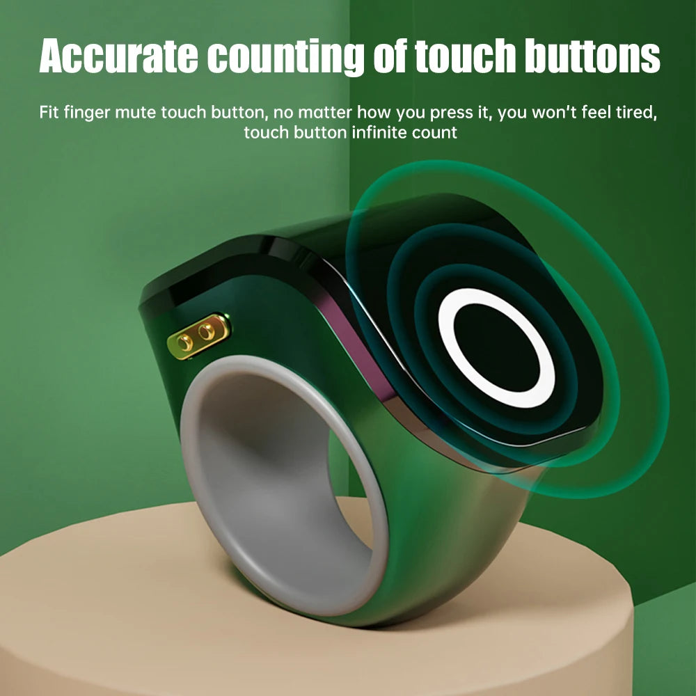 Contatore Digitale da Dito con Schermo OLED Impermeabile – Clicker Elettronico per Uncinetto e Maglia