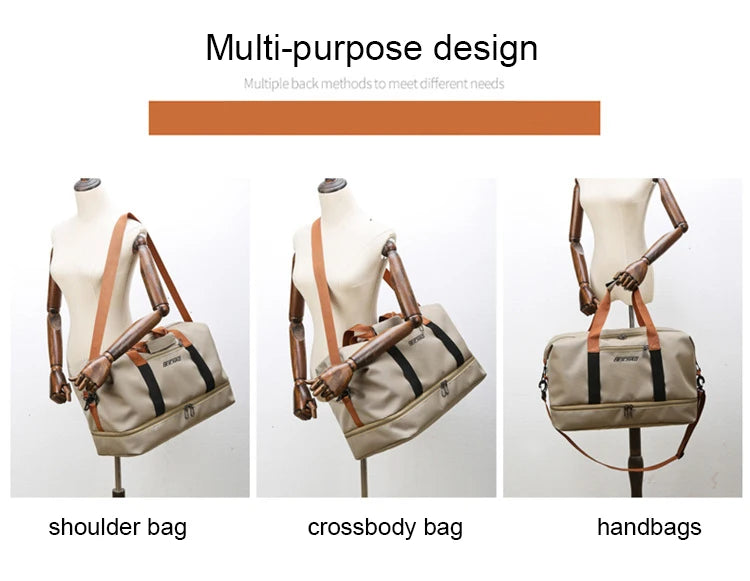 Borsa weekender / palestra donna 2025 – duffle impermeabile, compatta e versatile con tracolla e formato carry-on