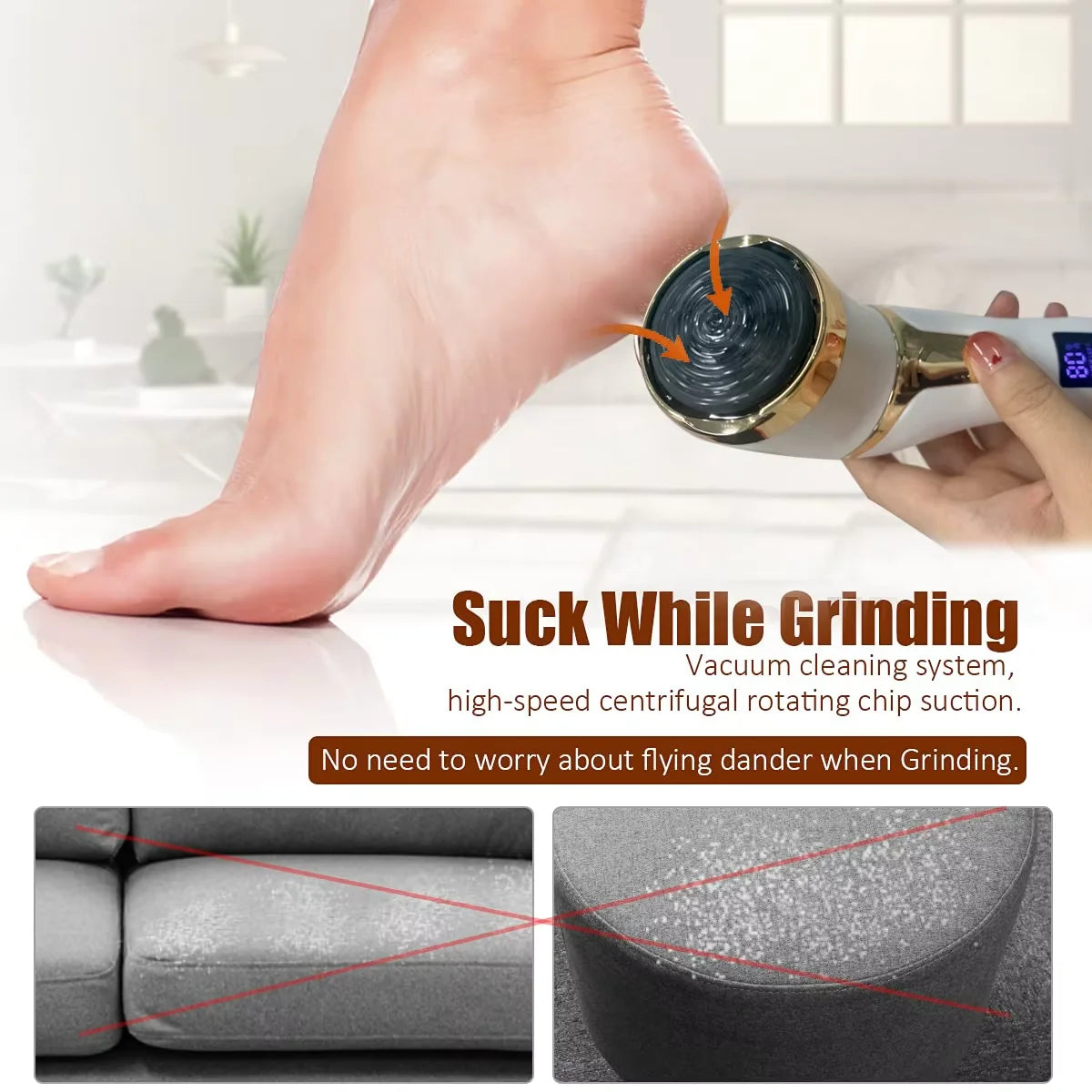Rimuovi Calli Elettrico Professionale – Pedicure Piedi Levigatore Pelle Dura