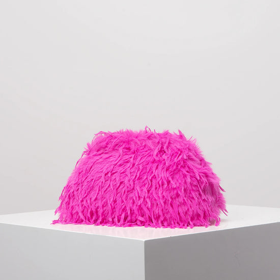 Clutch Y2K “Dopamine Style” in peluche candy-color – borsa da sera / clip bag fashion