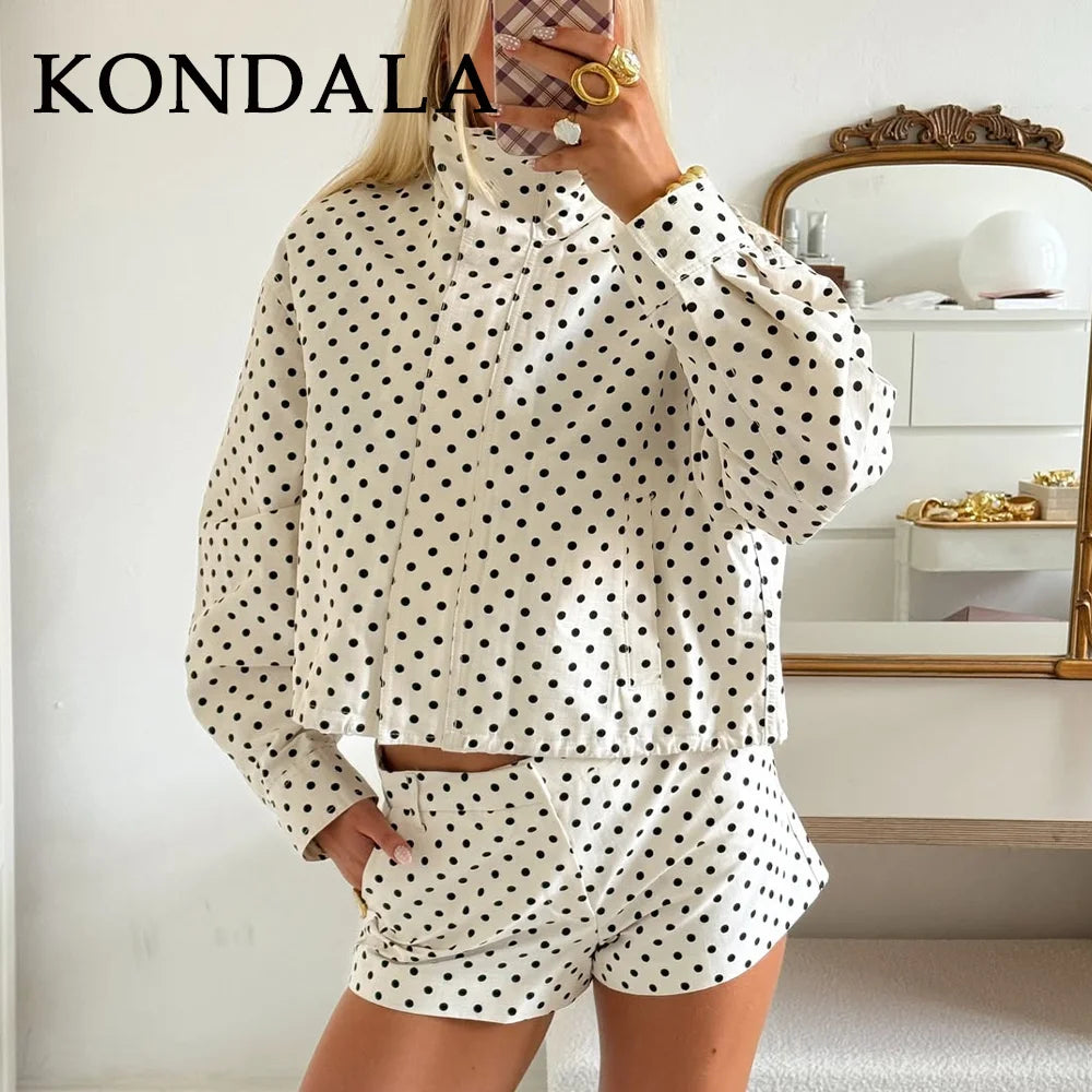 Completo Donna Pois – Set Estivo Top e Shorts