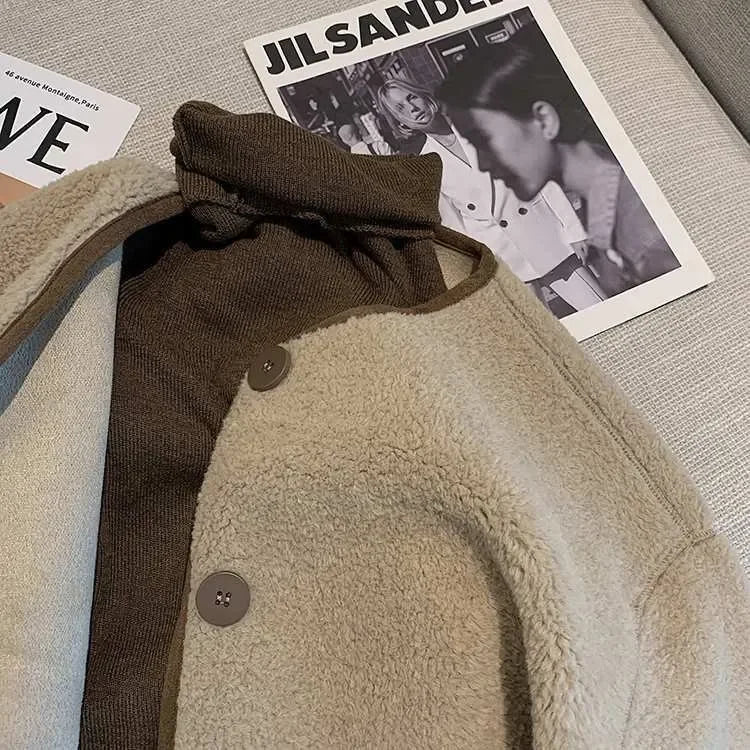 Giacca corta in pelliccia d'agnello donna – Cappotto oversize imbottito per l'inverno, taglie piccole disponibili