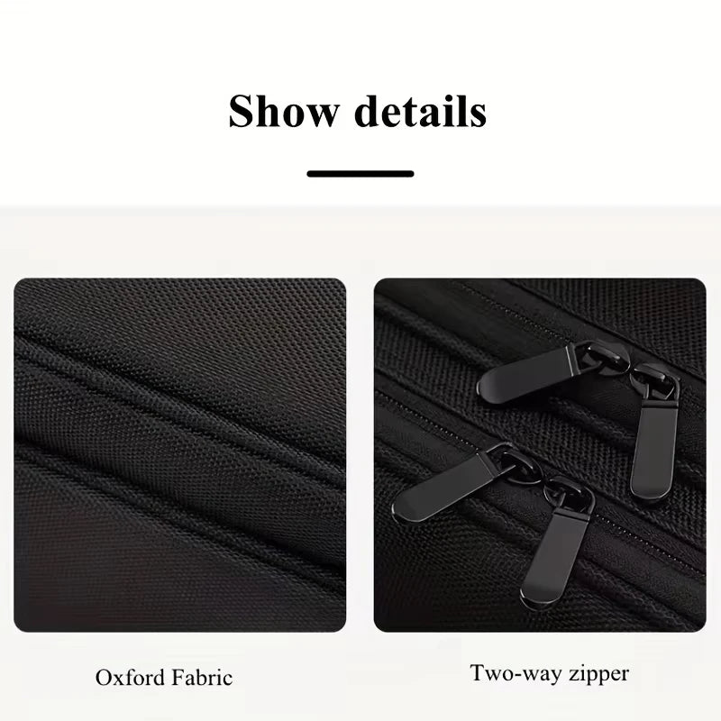 Borsa cosmetici grande in tessuto Oxford – beauty case da viaggio donna grande capacità, organizer make-up waterproof