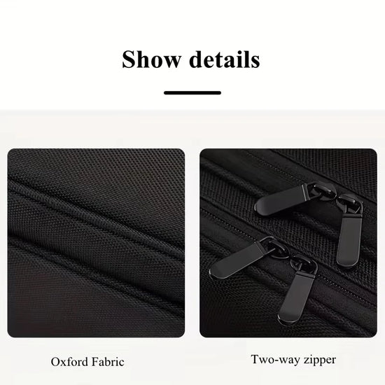 Borsa cosmetici grande in tessuto Oxford – beauty case da viaggio donna grande capacità, organizer make-up waterproof