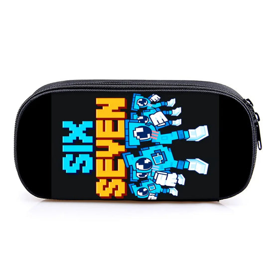 Hot Sales Colorful Number 67 Print Layered Pencil Case Quality 2D Flat Cartoon Pen Bag Best Gift for Boys/Girls School Supplies
