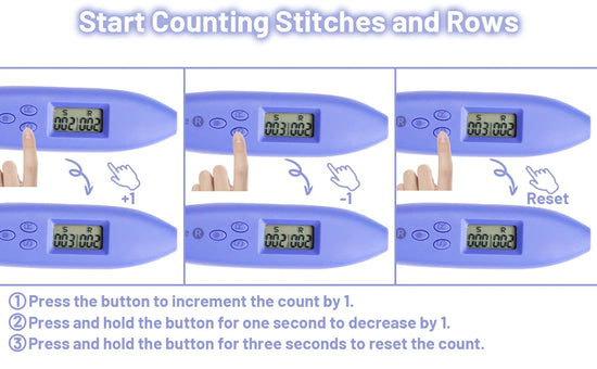 Set Uncinetti Luminosi 12 pezzi con Contatore e Punte Intercambiabili – Kit Crochet Ergonomico per Principianti