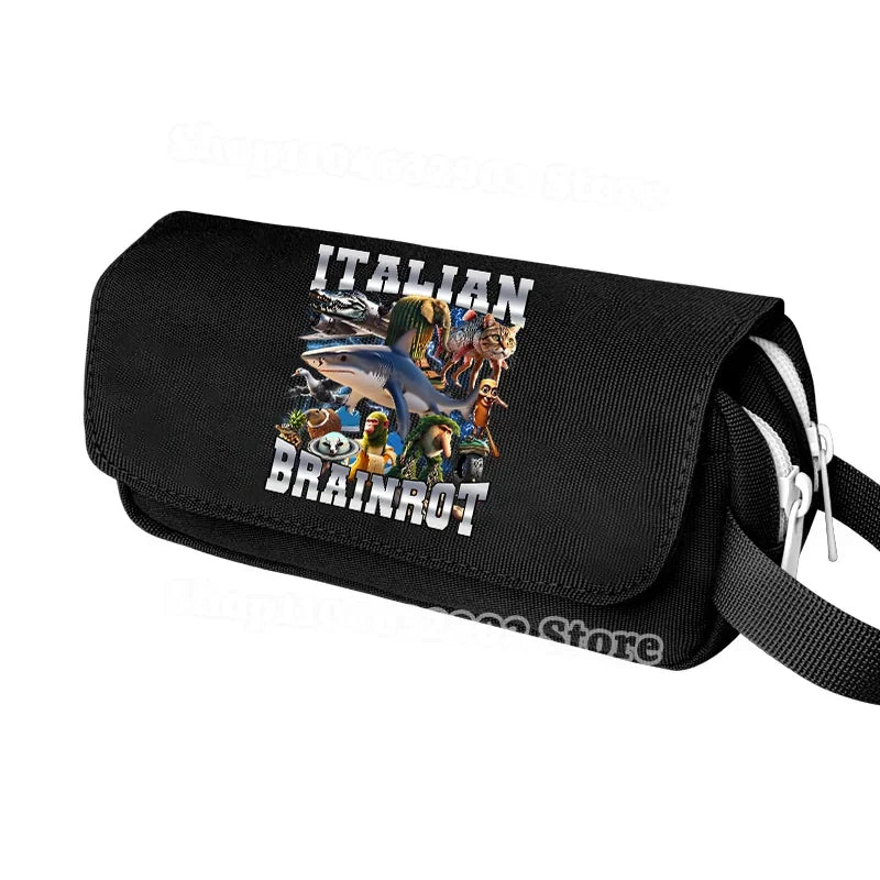 Astuccio Italian Brainrot Astuccio scuola| Idee regalo divertenti per studenti e ufficio
