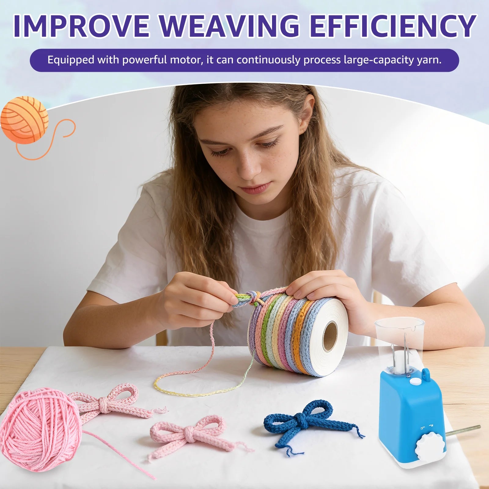 Macchina Elettrica per Maglia Cordoncino – Knitting Machine DIY per Filati