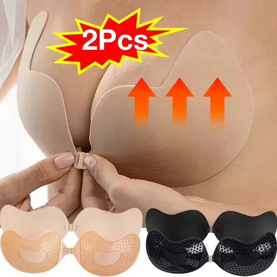 Reggiseno invisibile in silicone auto-adesivo push-up – bra senza spalline per abiti scollati e schiena nuda 2025