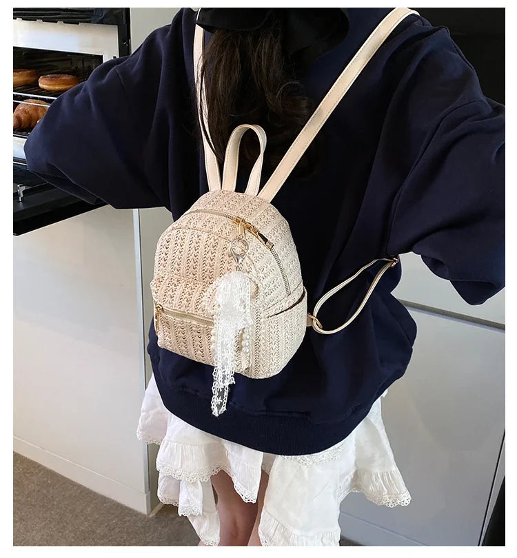 Zaino Mini Donna in Paglia 2025 – Casual Estivo e Versatile