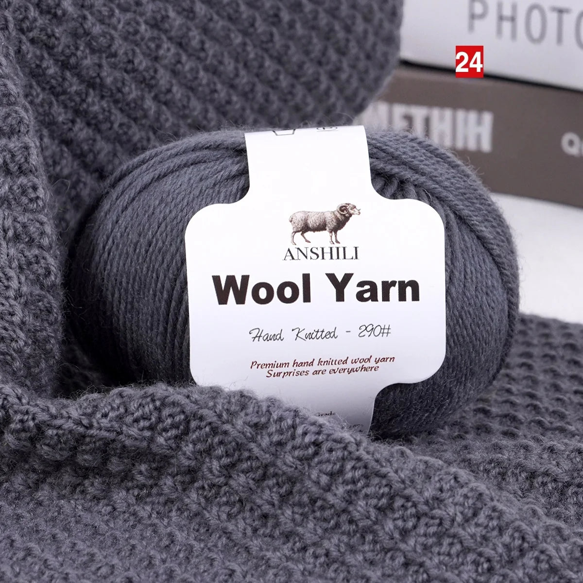 Filato Lana  Spessore Medio – Gomitolo per Maglieria e Uncinetto, Ideale per Maglioni & Accessori