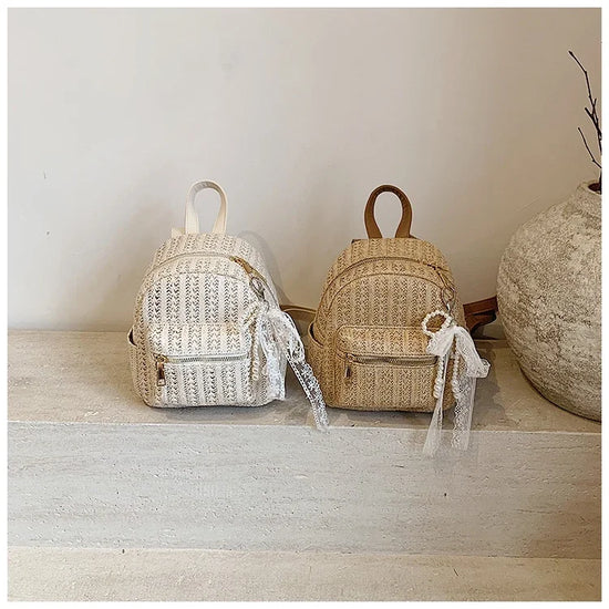 Zaino Mini Donna in Paglia 2025 – Casual Estivo e Versatile