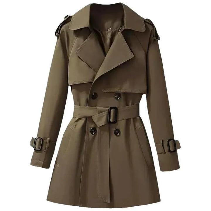 Cappotto lungo donna 2025 – giacca British style a lunghezza media con cintura, effetto snellente e versatilità quotidiana