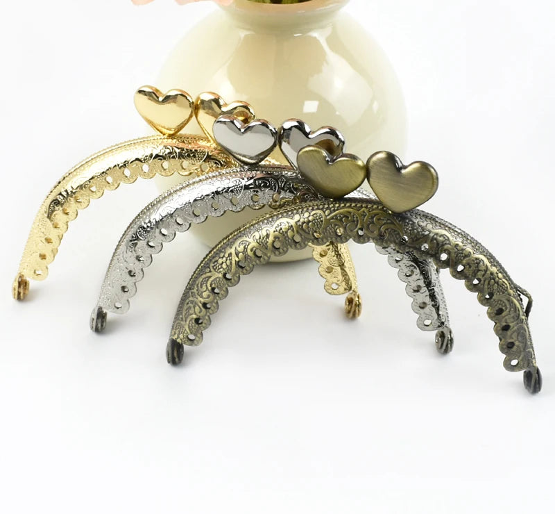 Chiusura da Cucire  85 mm con Chiusura Kiss-Lock – Mini Portamonete / Pochette DIY (1-10 pezzi)