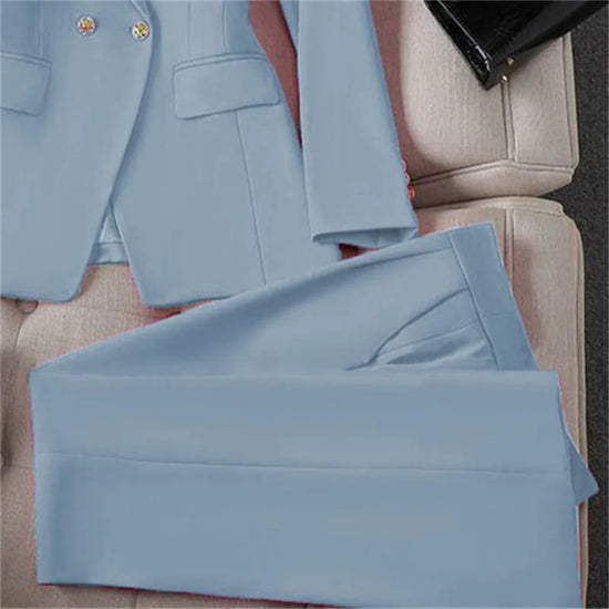 Completo blazer e pantaloni donna 2025 – Tailleur elegante a manica lunga, set 2 pezzi per ufficio, stile casual chic