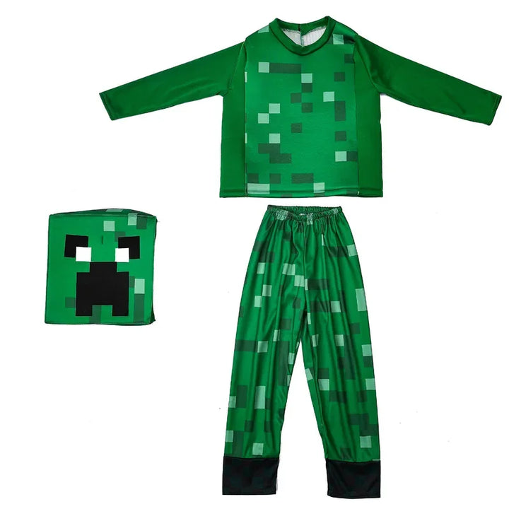 Costume My World / Pixel per Bambini – Outfit Minecraft-style per Carnevale