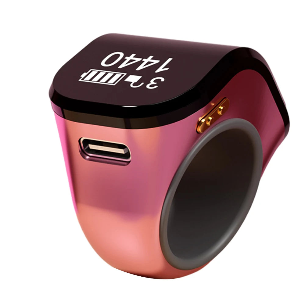 Contatore Digitale da Dito con Schermo OLED Impermeabile – Clicker Elettronico per Uncinetto e Maglia