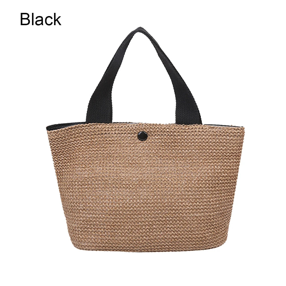 Borsa Mare in Paglia Intrecciata Donna – Grande Capacità Estiva