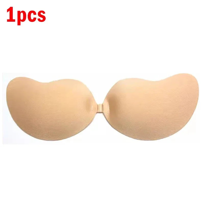 Reggiseno invisibile in silicone auto-adesivo push-up – bra senza spalline per abiti scollati e schiena nuda 2025