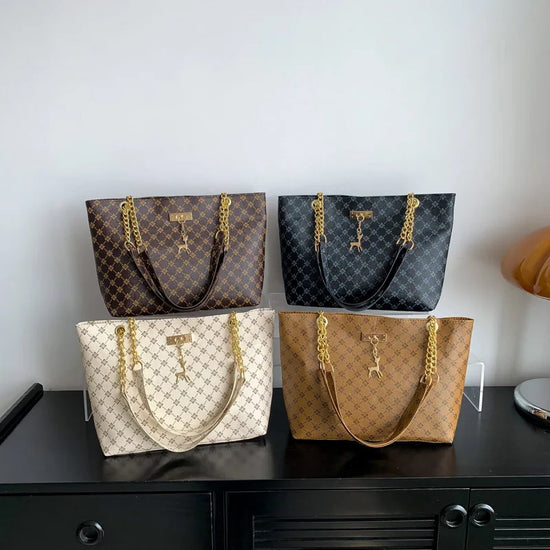 Borsa a mano in pelle morbida per presbiopia – Tote spaziosa con accessori pendenti, borsa a tracolla per donna