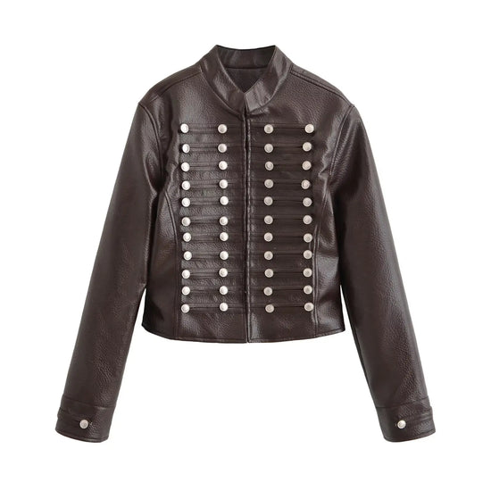 Giacca Cropped Donna con Bottoni e Fit Slim - immagine 38