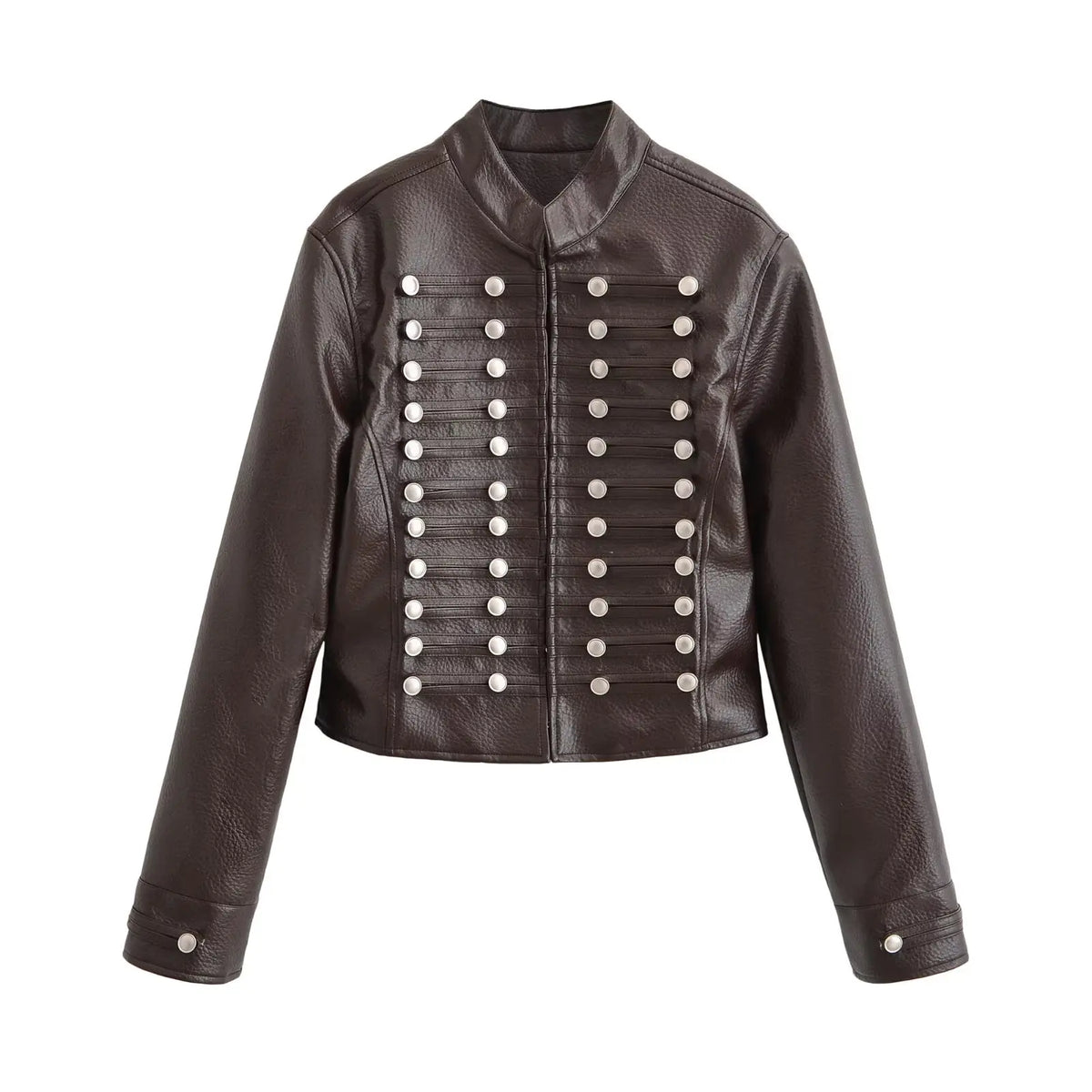 Giacca Cropped Donna con Bottoni e Fit Slim - immagine 9