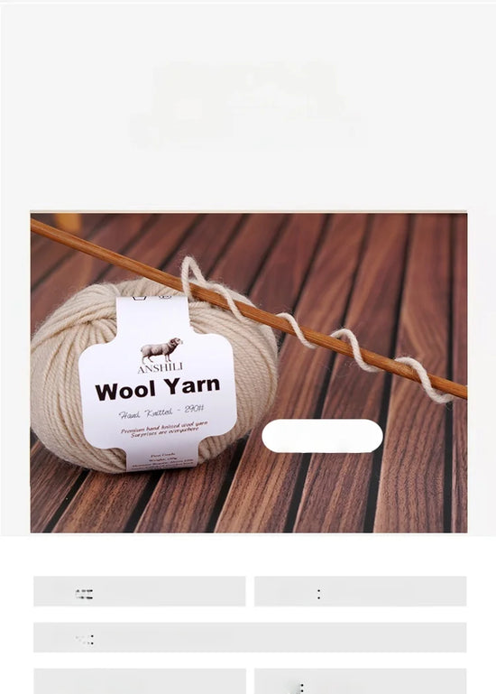 Filato Lana  Spessore Medio – Gomitolo per Maglieria e Uncinetto, Ideale per Maglioni & Accessori