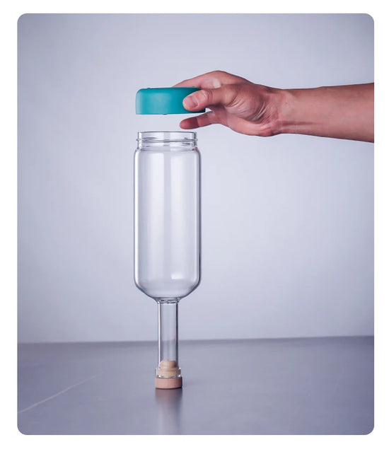 Bottiglia per Licuori in Vetro 800 ml con Scala Graduata per Cocktail e Cucina