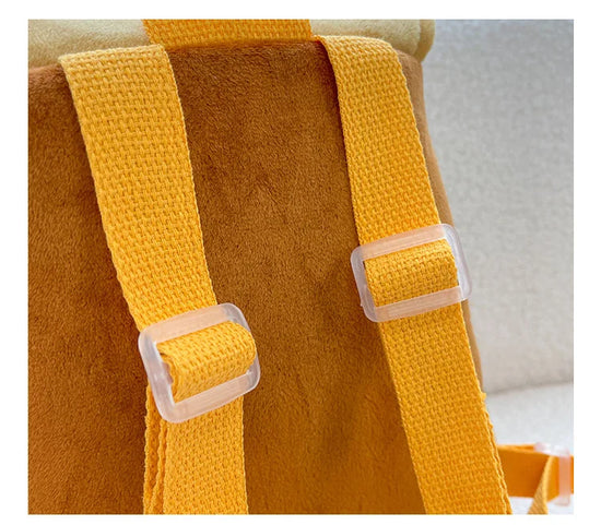 Zaino hamburger cartoon unisex – Backpack kawaii grande capacità per bambini e adulti, design buffo e comodo