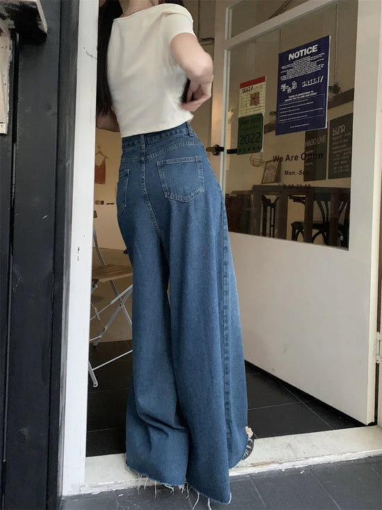 Baggy Jeans  larghi a vita alta effetto corsetto: stile Y2K con un tocco retrò per look streetwear di tendenza