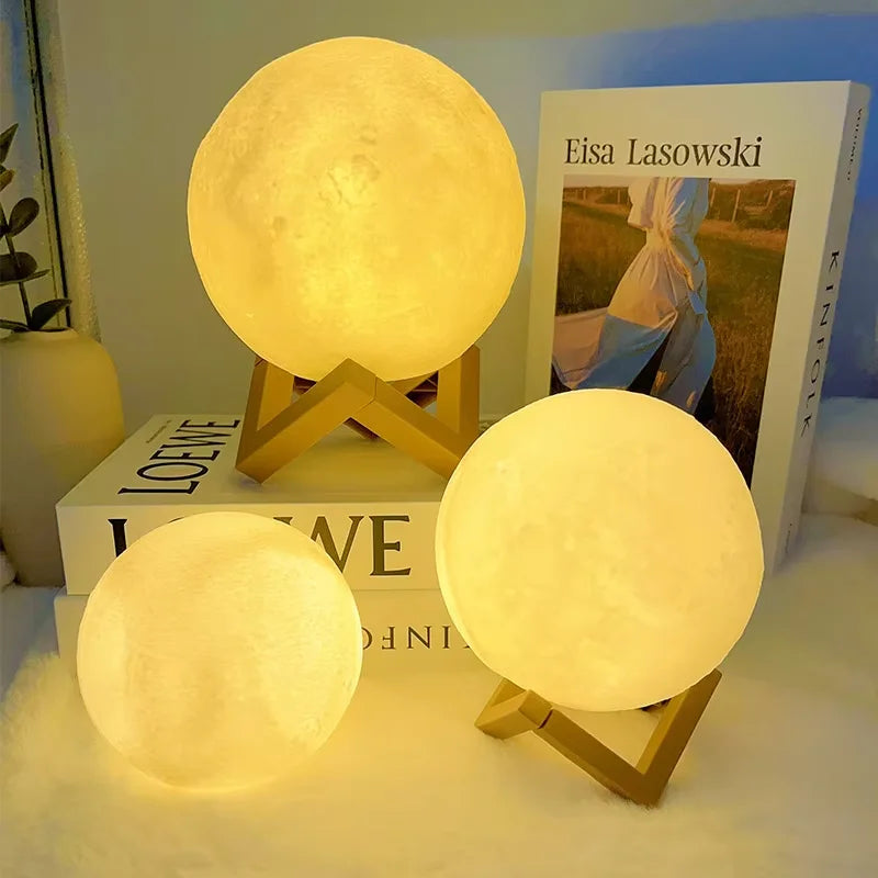 Lampada luna LED galassia – Book light magica per camera bambini e relax