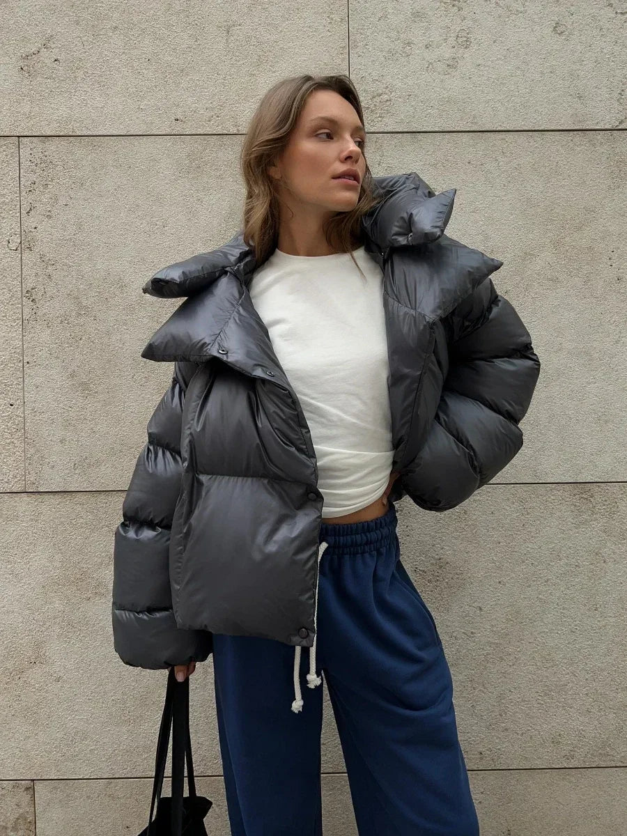 Piumino Donna Oversize con Cappuccio - immagine 1