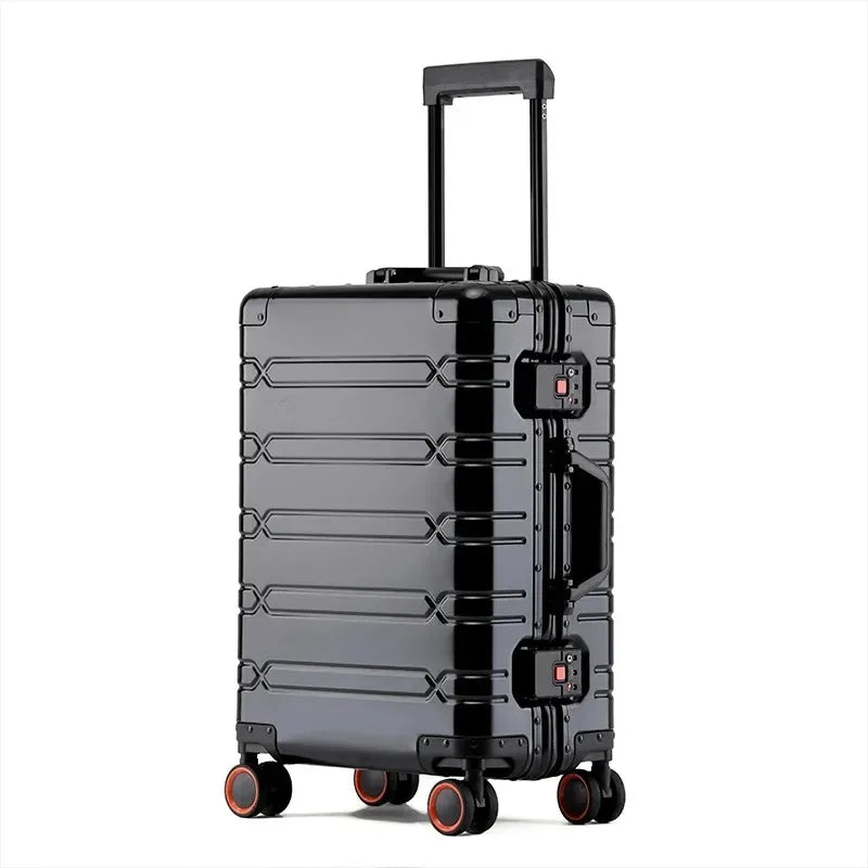 Valigia 10kg 15kg 20kg in alluminio con ruote 360° e lucchetto TSA – Trolley rigido leggero da cabina e stiva