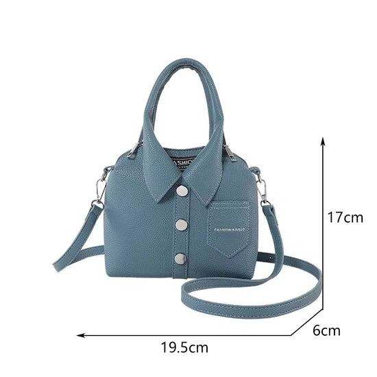 Borsa compatta quadrata in PU – shoulder / crossbody bag con zip, design elegante e di qualità per donna 2025