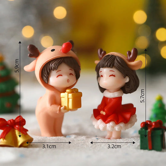 Set 1-10 pezzi per natale mini paesaggi – ornamenti natalizi, regalo creativo