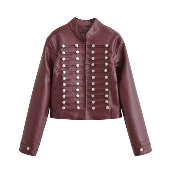Giacca Cropped Donna con Bottoni e Fit Slim - immagine 37