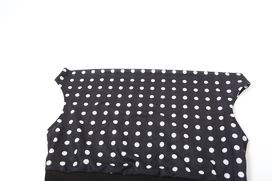 Weird Puss Polka Dots Print T-Shirts Women Summer Trend Skew Collar Off Shoulder Backless Street Fashion Trend Ruched Crop Tops