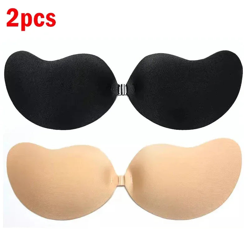 Reggiseno invisibile in silicone auto-adesivo push-up – bra senza spalline per abiti scollati e schiena nuda 2025