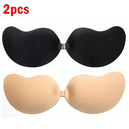 Reggiseno invisibile in silicone auto-adesivo push-up – bra senza spalline per abiti scollati e schiena nuda 2025