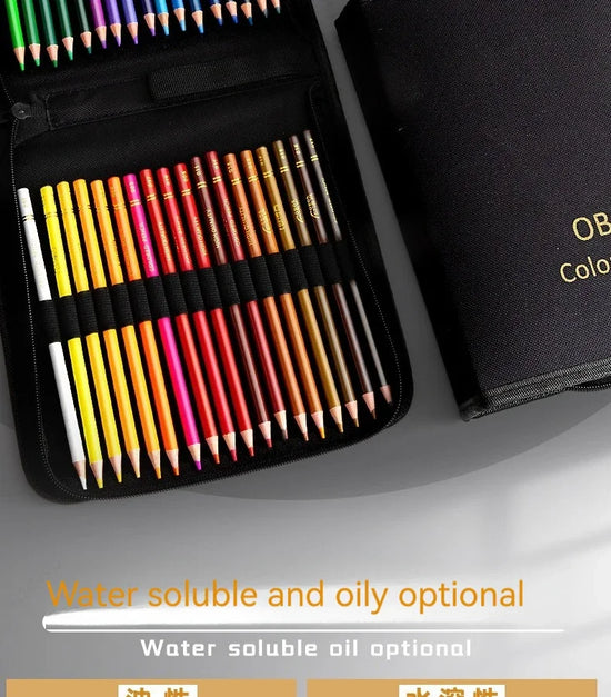 Set Matite Colorate 48/72/120/200 Colori – Oil e Acquerellabili per Disegno