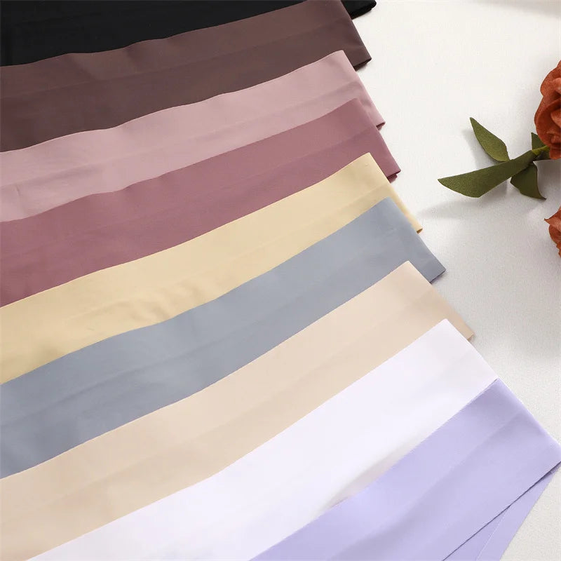 Set 7 pezzi perizomi donna seamless in ice-silk – vita bassa, T-back ultra sottile, mutandine low-waist comfort e invisibili